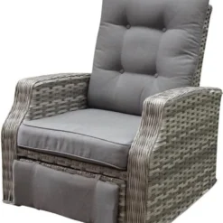 Kreta Lounge Tuinstoel Verstelbaar En Draaibaar Grijs