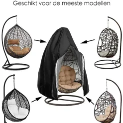 Beschermhoes Hangstoel Egg - Waterproof - Universeel Model - Hoes Van Egg Chair - Waterdichte Beschermer Voor Egg Stoel Met Standaard -Tuin Vrienden Verkoopwinkel 1035x1200