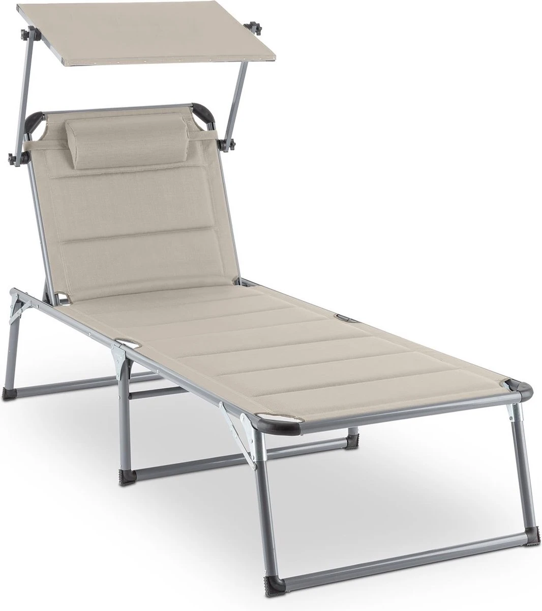 Blumfeldt Amalfi Ligstoel Tuin , Ligbed 70x37x200cm , Schuimrubberbekleding En Hoofdkussen , Rugleuning Verstelbaar Op 5 Standen , Zonnekap Voor Zonnebaden Zonder Verblind Te Worden 1 Blumfeldt Amalfi Ligstoel Tuin , Ligbed 70x37x200cm , Schuimrubberbekleding En Hoofdkussen , Rugleuning Verstelbaar Op 5 Standen , Zonnekap Voor Zonnebaden Zonder Verblind Te Worden