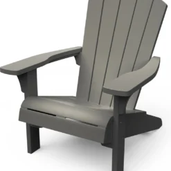 Keter Troy Adirondack Tuinstoel - Set Van 2 - 81x80x96,5cm - Lichtgrijs -Tuin Vrienden Verkoopwinkel 1073x1200