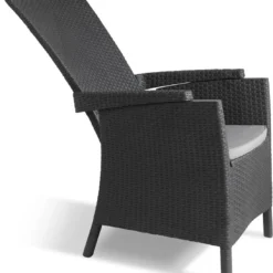 Allibert Vermont Verstelbare Tuinstoel - 64x68x107cm - Grafiet -Tuin Vrienden Verkoopwinkel 1095x1200