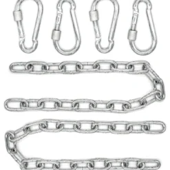 2x 50cm Hangende Stoelketting Tot 230kg - 4 Karabiners - Schommel Hangmat Bokszak Ophanging