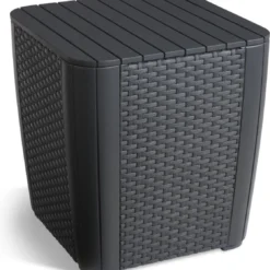 ALLIBERT Keter Luzon Opbergtafel - 39x39x43cm - Donkergrijs