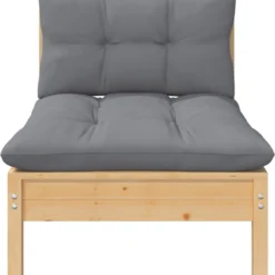 VidaXL 3-delige Loungeset Met Grijze Kussens Massief Grenenhout -Tuin Vrienden Verkoopwinkel 1118x1200 3