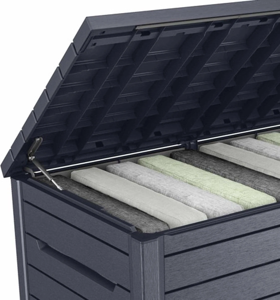 Keter Ontario Opbergbox - 870L - 147x83x86cm - Grafiet 5 Keter Ontario Opbergbox - 870L - 147x83x86cm - Grafiet - Afbeelding 5