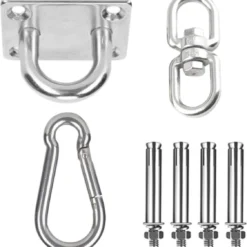 XYZ Goods - Luxe Plafondhaak - Hangmat Bevestigingsset - Schommelhaak - Ophangsysteem - Ophanghaak - Plafondbeugel - Bokszak - Schommelstoel - Hangstoel - RVS