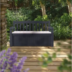 Keter Eden Garden Bench Opbergbank - 265L - 140x60x84cm - Zwart/Grijs 15 Keter Eden Garden Bench Opbergbank - 265L - 140x60x84cm - Zwart/Grijs -Tuin Vrienden Verkoopwinkel 1132x1200 2