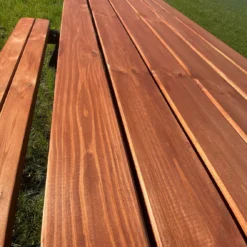 Goedkopepicknicktafels.nl | Zwart Bruine XL Picknicktafel Bruno | Tuintafel 6 Persoons | Bruin Zwart Gespoten Gedroogd Grenen Hout! -Tuin Vrienden Verkoopwinkel 1136x1200