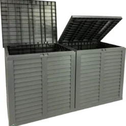 MaxxGarden Kussenbox - Tuin Opbergkist - Opbergbox - 750 L - 155x66x80 Cm - Grijs -Tuin Vrienden Verkoopwinkel 1164x1200
