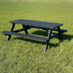 Goedkopepicknicktafels.nl | Zwarte XL Picknicktafel | Tuintafel 6 Persoons | Zwart Gespoten Gedroogd Grenen Hout! -Tuin Vrienden Verkoopwinkel 1177x1200 2