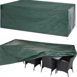 Kingsleeve Tuinmeubelhoes - Beschermhoes - Weerbestendig -308x138x89cm - Groen