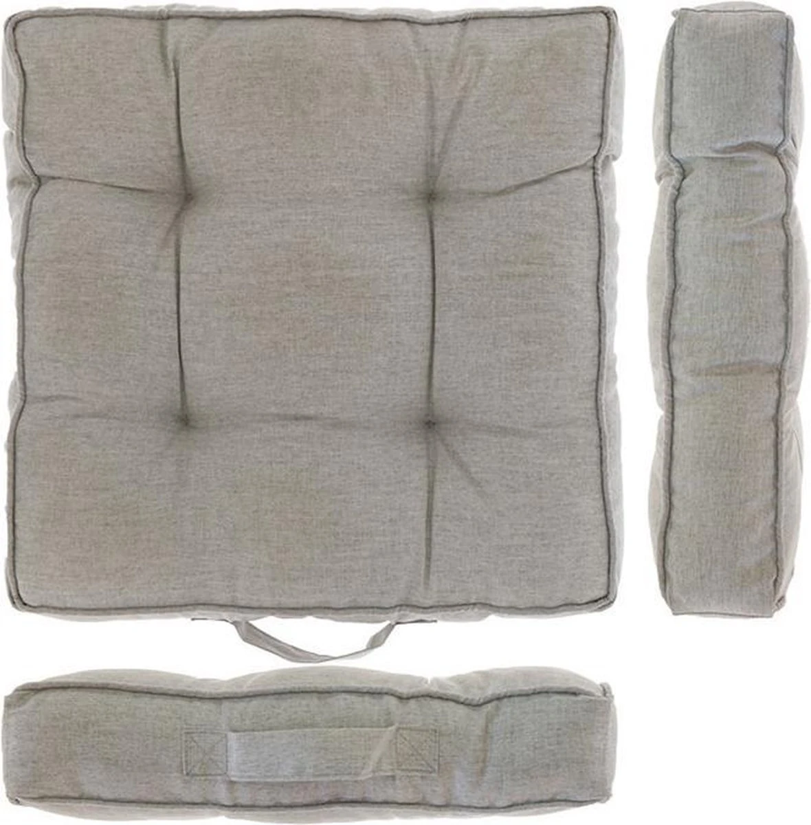 Unique Living | Box Kussen Ebby 45x45x7cm Chateau Grey | Kussen Tuinstoel 1 Unique Living | Box Kussen Ebby 45x45x7cm Chateau Grey | Kussen Tuinstoel