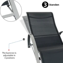 MaxxGarden Ligbed Set - 2 Stuks Zwart - Met Tafel - Sun Loungers - Loungebed -Tuin Vrienden Verkoopwinkel 1191x1200 2