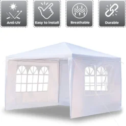 MaxxGarden Partytent - Paviljoen - 3x4m - Incl. Zijwanden - Waterdicht - Wit -Tuin Vrienden Verkoopwinkel 1193x1200 3