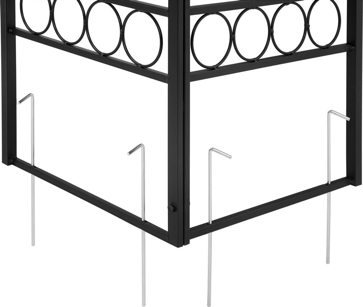 Casaria Paviljoen Lorca 3x3m - UV-bescherming 50+ Metaal - Antraciet 2 Casaria Paviljoen Lorca 3x3m - UV-bescherming 50+ Metaal - Antraciet - Afbeelding 2