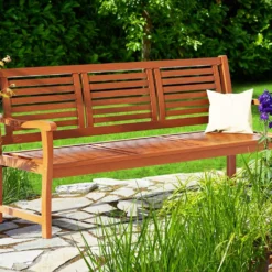 Casaria Tuinbank - FSC®-Gecertificeerd Eucalyptushout - 153cm Bruin -Tuin Vrienden Verkoopwinkel 1200x1014 1