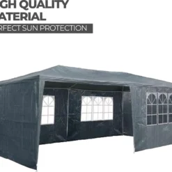 MaxxGarden Partytent - Paviljoen - 3x6m - Incl. Zijwanden - Waterdicht - Antraciet -Tuin Vrienden Verkoopwinkel 1200x1022