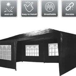 MaxxGarden Partytent - Paviljoen - 3x6m - Incl. Zijwanden - Waterdicht - Zwart 10 MaxxGarden Partytent - Paviljoen - 3x6m - Incl. Zijwanden - Waterdicht - Zwart -Tuin Vrienden Verkoopwinkel 1200x1068