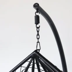 Egg Hangstoel Roundabout Zwart -Tuin Vrienden Verkoopwinkel 1200x1098