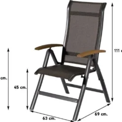 Hartman Alice Verstelbare Tuinstoel - Grijs -Tuin Vrienden Verkoopwinkel 1200x1100