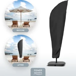 Power Goods Parasolhoes XXL Voor Zweefparasol – Parasolhoes Met Rits En Stok – Parasolhoes Staande Parasol – Tuinmeubelhoezen – Beschermhoes Zweefparasol – Waterproof – Anti-UV – 280 X 81 Cm -Tuin Vrienden Verkoopwinkel 1200x1126 4