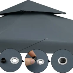 Casaria Paviljoen Lorca 3x3m - UV-bescherming 50+ Metaal - Antraciet 18 Casaria Paviljoen Lorca 3x3m - UV-bescherming 50+ Metaal - Antraciet -Tuin Vrienden Verkoopwinkel 1200x1127 1