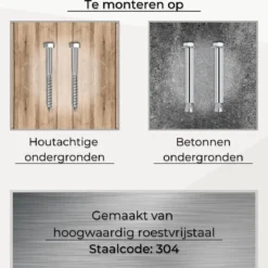 LFSY - Ophangsysteem - Universele Plafondhaak - Hangstoelen Binnen & Buiten - Ophanghaak – Bokszakken - Verandastoel - Zware Veer - RVS – 450kg – M8 -Tuin Vrienden Verkoopwinkel 1200x1128