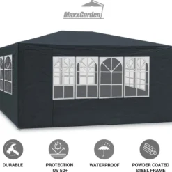 MaxxGarden Partytent - Paviljoen - 3x4m - Incl. Zijwanden - Waterdicht - Antraciet 13 MaxxGarden Partytent - Paviljoen - 3x4m - Incl. Zijwanden - Waterdicht - Antraciet -Tuin Vrienden Verkoopwinkel 1200x1129 1