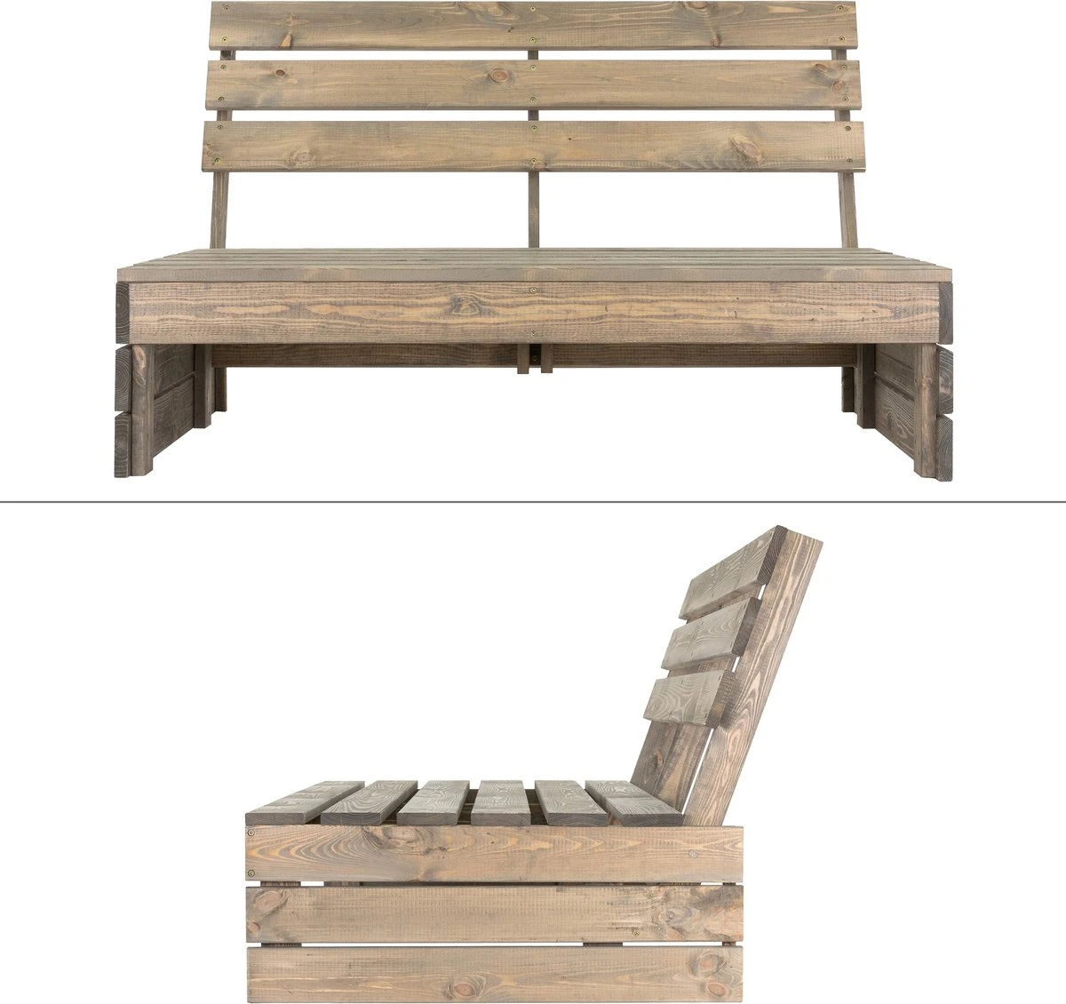 Pro Garden Palletbank - 120 Cm - 2-zits 6 Pro Garden Palletbank - 120 Cm - 2-zits - Afbeelding 6