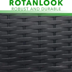 Opbergbox 310L UV-Bestendig Weerbestendig Wielen Tuinbox Rotan-look Antraciet -Tuin Vrienden Verkoopwinkel 1200x1131 2