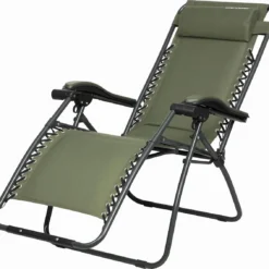 Capture Outdoor, Opklapbare Luxe Ligstoel "Relax RZ-1", Verstelbare Rugleuning, Luxe Armleuningen, Opgespannen Gevoerd Doek, Afneembaar Kussen, …