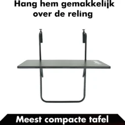 Balkontafel Inklapbaar – Zwart – 60 X 60 X 70 Cm – Hout Balkontafeltje Hangend Balkonbar Balkontafels Opklapbaar Hangtafel Balcony Table – Ophangbaar Voor Aan Het Balkon – Vouwtafel Wandtafel Inklapbare Tafel – Bijzettafel – Buiten Tafeltje Klaptafel -Tuin Vrienden Verkoopwinkel 1200x1133 2