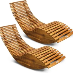 Casaria Ligstoel FSC®-gecertificeerd – Acacia Hout – 2 Stuks