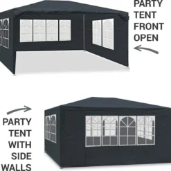MaxxGarden Partytent - Paviljoen - 3x4m - Incl. Zijwanden - Waterdicht - Antraciet 12 MaxxGarden Partytent - Paviljoen - 3x4m - Incl. Zijwanden - Waterdicht - Antraciet -Tuin Vrienden Verkoopwinkel 1200x1142 2