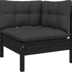 VidaXL 3-delige Loungeset Met Kussens Massief Grenenhout Zwart -Tuin Vrienden Verkoopwinkel 1200x1143 2