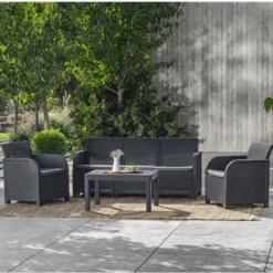 Keter Tuinbank 2-zits Rosalie Grafietkleurig -Tuin Vrienden Verkoopwinkel 1200x1147 2