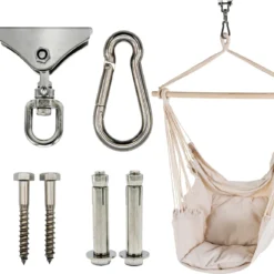 Itstrong® Plafondhaak Ophangsysteem Voor Binnen & Buiten – Ophanghaak Voor Bokszak – Schommel – Schommelstoel – Hangstoel - RVS