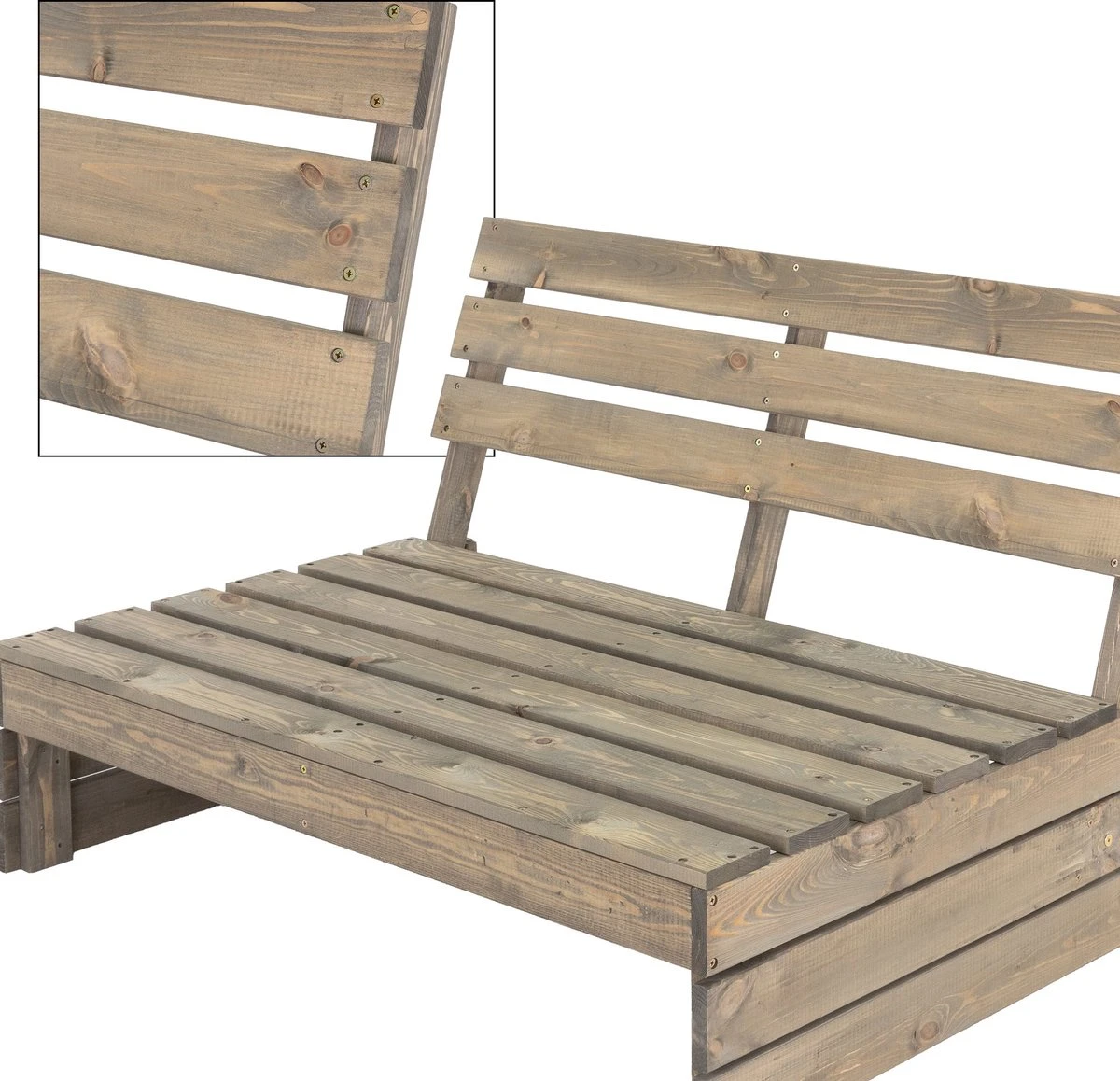 Pro Garden Palletbank - 120 Cm - 2-zits 8 Pro Garden Palletbank - 120 Cm - 2-zits - Afbeelding 8