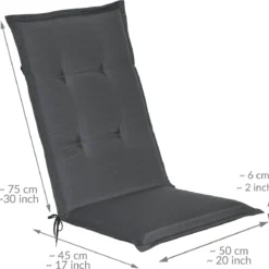 Beautissu Loft HL – Set Van 4 Tuinkussens Hoge Rug 120x50x6 Cm Kussen Grafiet Grijs Tuinstoelkussens Zitkussen Tuinstoel -Tuin Vrienden Verkoopwinkel 1200x1178 3