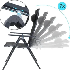 Casaria Tuinstoel Aluminium - 2 Stuks Inklapbaar - Antraciet -Tuin Vrienden Verkoopwinkel 1200x1183 1