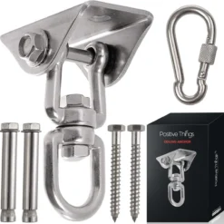Ophangsysteem - Plafondhaak RVS - Ophanghaak TRX - Hangstoel Buiten - Hangstoel Binnen – Schommelstoel - Schommel - Bokszakken - RVS - 300kg