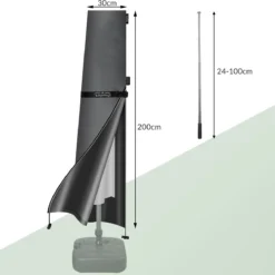 Kingsleeve Parasolhoes Tot Ø 330cm - Weerbestendig Robuust - Grijs 16 Kingsleeve Parasolhoes Tot Ø 330cm - Weerbestendig Robuust - Grijs -Tuin Vrienden Verkoopwinkel 1200x1191 9