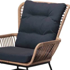 BUITEN Living Dex Wicker Loungestoel Tuin | Wicker + Aluminium | Bamboe Antraciet -Tuin Vrienden Verkoopwinkel 1200x1192 2