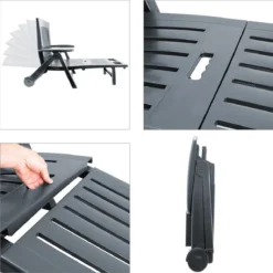 Casaria Ligstoel Zircone – Verstelbaar/Wielen Tot 120 Kg – Antraciet -Tuin Vrienden Verkoopwinkel 1200x1197 1