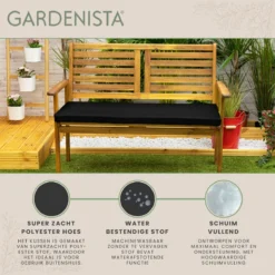 Gardenista Tuinbankkussen - Patio Meubilair Buiten 3-zitter BankKussen Voor Tuin -tuinkussen Voor Tuin Bank - Zachte En Lichtgewicht Waterbestendig Materiaal - 140cm X 47cm -Tuin Vrienden Verkoopwinkel 1200x1198 20