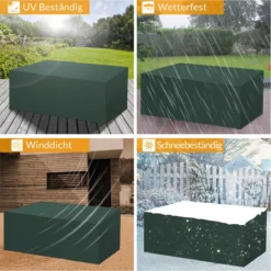 Kingsleeve Tuinmeubelhoes - Beschermhoes - Weerbestendig -308x138x89cm - Groen -Tuin Vrienden Verkoopwinkel 1200x1198 6