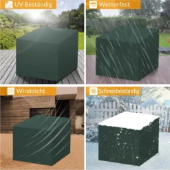 Kingsleeve Tuinmeubelhoes - Beschermhoes - Weerbestendig -308x138x89cm - Groen -Tuin Vrienden Verkoopwinkel 1200x1199 13
