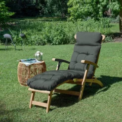 Beautissu Deckchair Kussen 200x50x8 Cm - Ligstoelkussen Antraciet - Matraskussen Voor Hangmatten En Tuin-/terrasstoelen - Flair DC -Tuin Vrienden Verkoopwinkel 1200x1200 1027