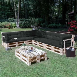 Beautissu Eco Elements Palletkussen – Rugkussen 120x40x15 Cm Voor Palletbank - Kussen Graphiet Grijs - Palletkussens In Matraskussen Kwaliteit -Tuin Vrienden Verkoopwinkel 1200x1200 1043