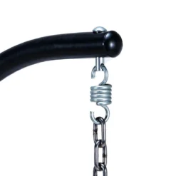 Merkloos Hangstoel Norway - Zwart Wicker & Touw Luxe Egg Hangstoel Met Dikke Antraciete Kussens Met Frame - Inklapbare Basket -Tuin Vrienden Verkoopwinkel 1200x1200 119